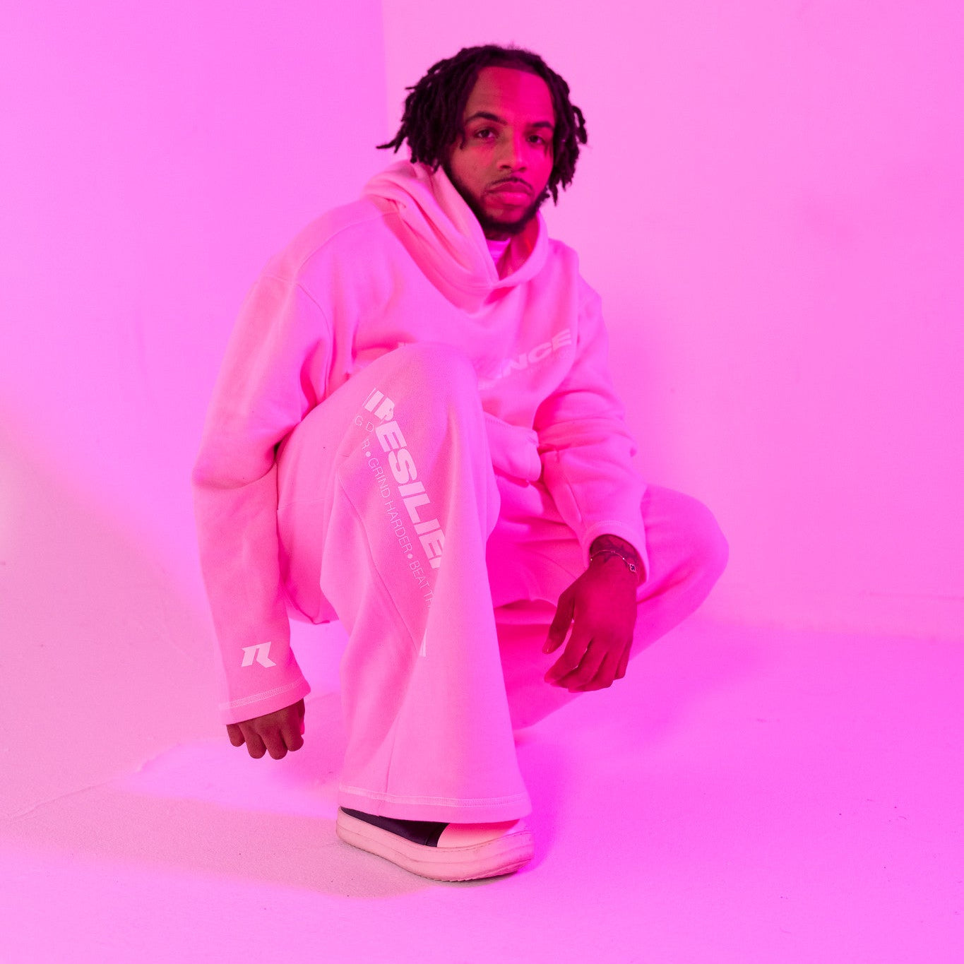 Handmade Pink Drift Sweatpants