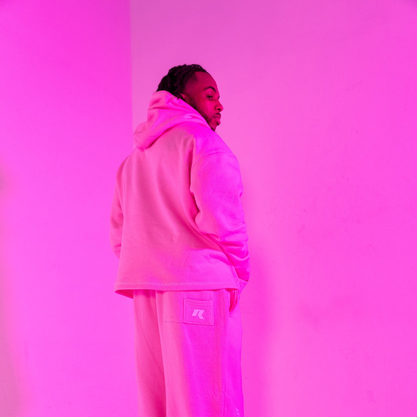 Handmade Pink Drift Hoodie