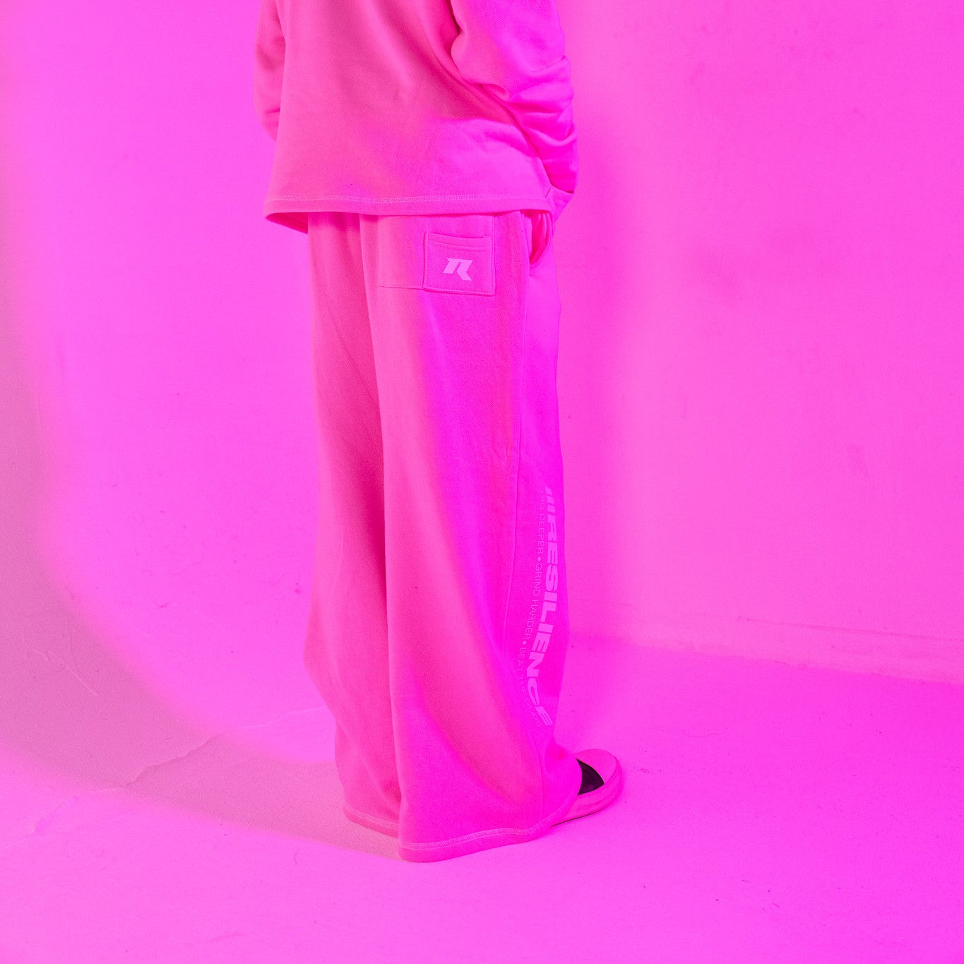 Handmade Pink Drift Sweatpants
