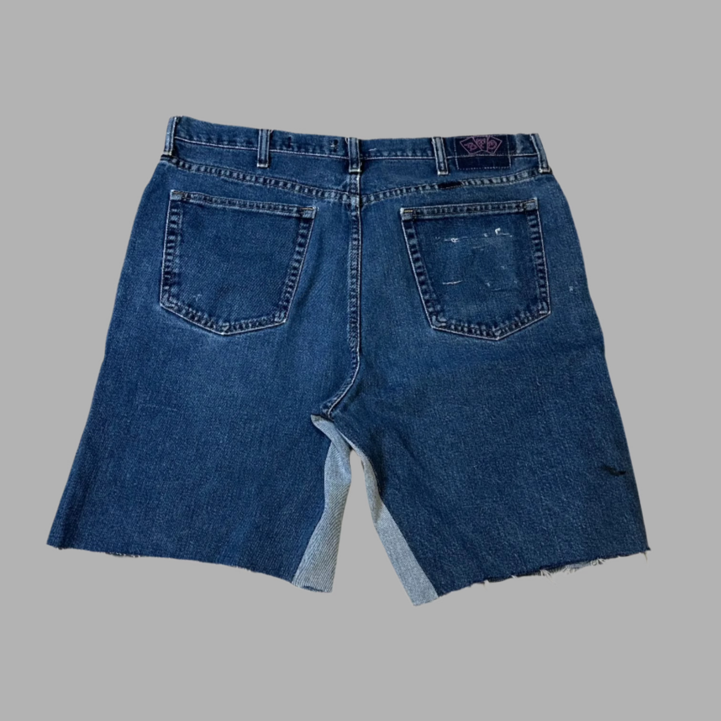 Patchwork Jorts Blue Tactic