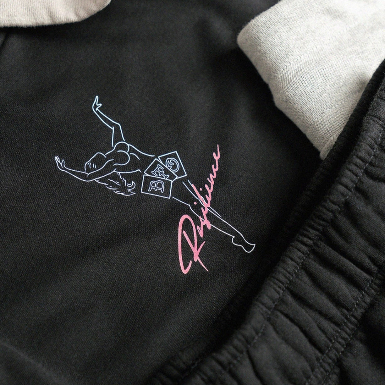 Handmade Lady of Chance Crop Tee Black