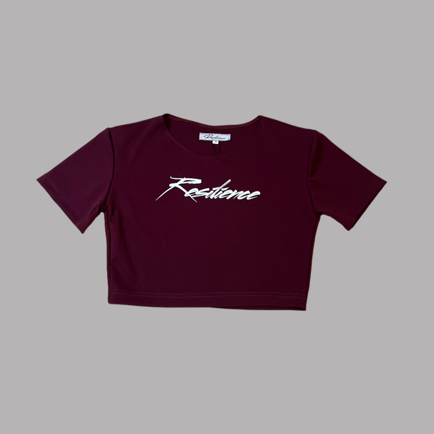 Handmade Crop Tee Crimson