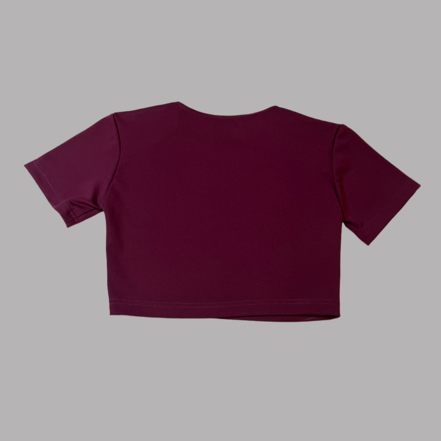 Handmade Crop Tee Crimson
