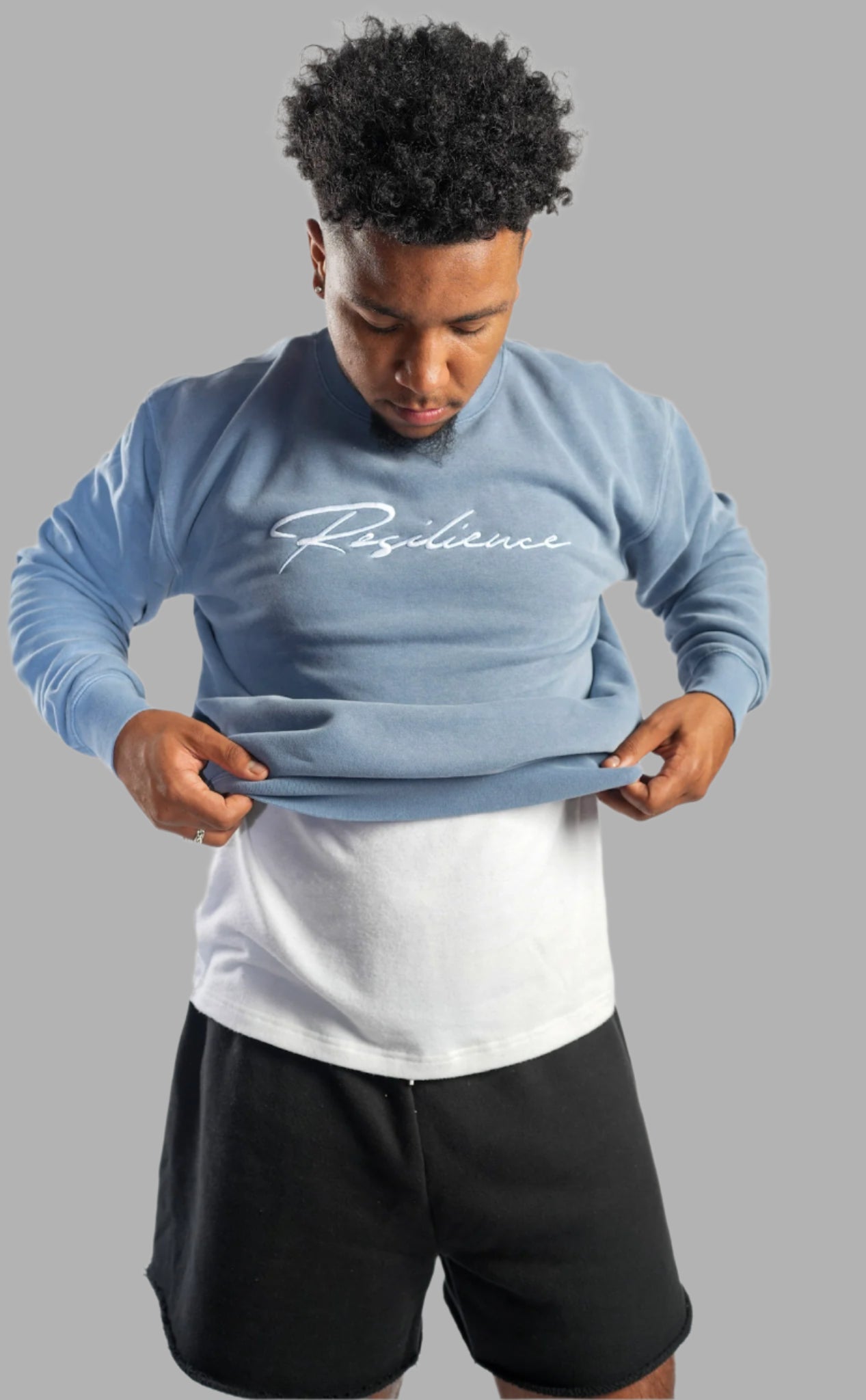 Embroidered Crewneck Pigeon