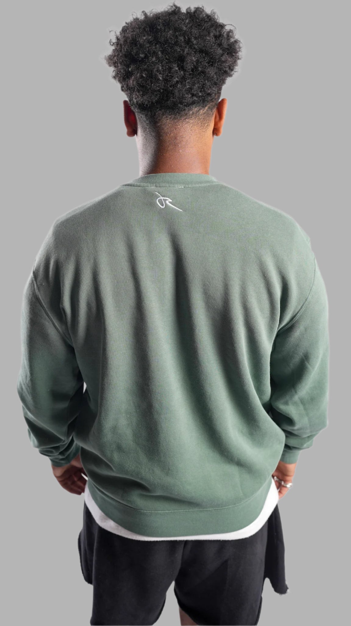 Embroidered Crewneck Forest