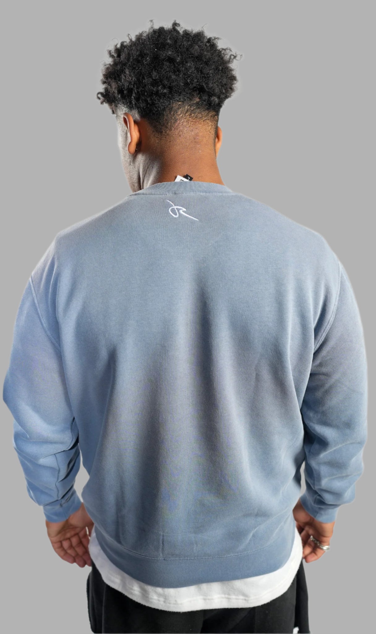 Embroidered Crewneck Pigeon