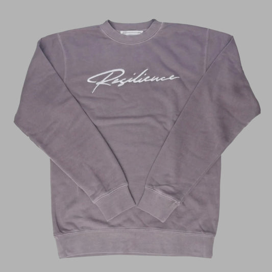 Embroidered Crewneck Wisteria