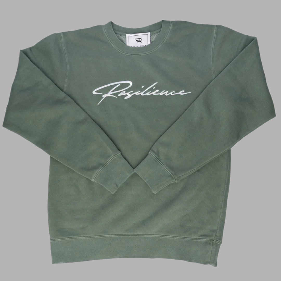 Embroidered Crewneck Forest